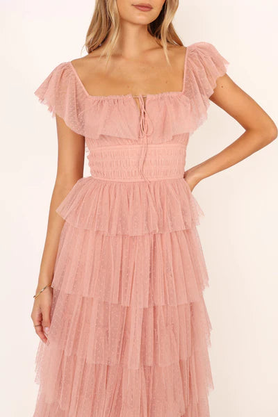 Tulle maxi dress