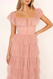 Tulle maxi dress