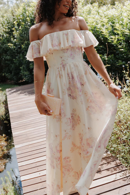 Off shoulder style dress