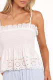 Smocked Eyelet Top